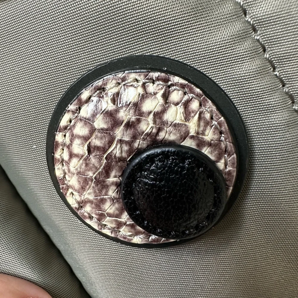 Anya Hindmarch Snake Print Eyes Mini Crossbody Tote in Grey - Picture 4 of 4